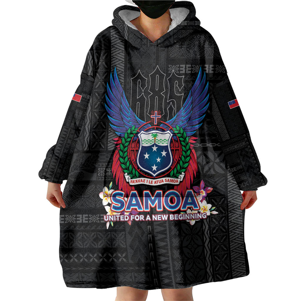 Samoa 64th Independence Anniversary Wearable Blanket Hoodie LT05 - Polynesian Pride
