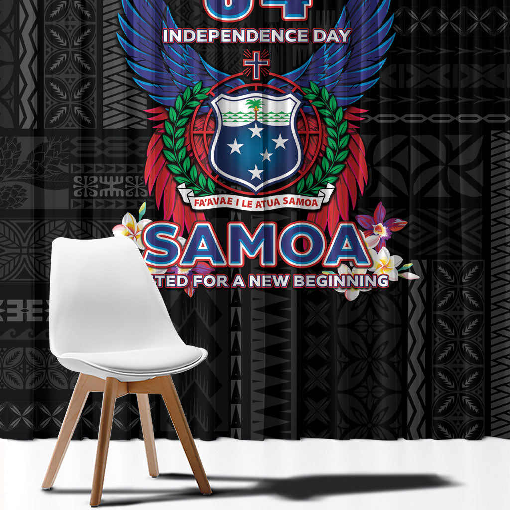 Samoa 64th Independence Anniversary Window Curtain LT05 - Polynesian Pride