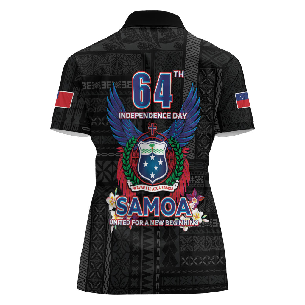 Samoa 64th Independence Anniversary Women Polo Shirt LT05 - Polynesian Pride