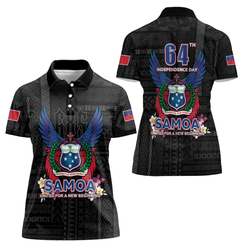 Samoa 64th Independence Anniversary Women Polo Shirt LT05 - Polynesian Pride