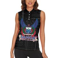 Samoa 64th Independence Anniversary Women Sleeveless Polo Shirt LT05 - Polynesian Pride