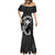 Hawaii King Kamehameha Day Parade Mermaid Dress With Pa'u Riders Plumeria Kakau Tribal Pattern