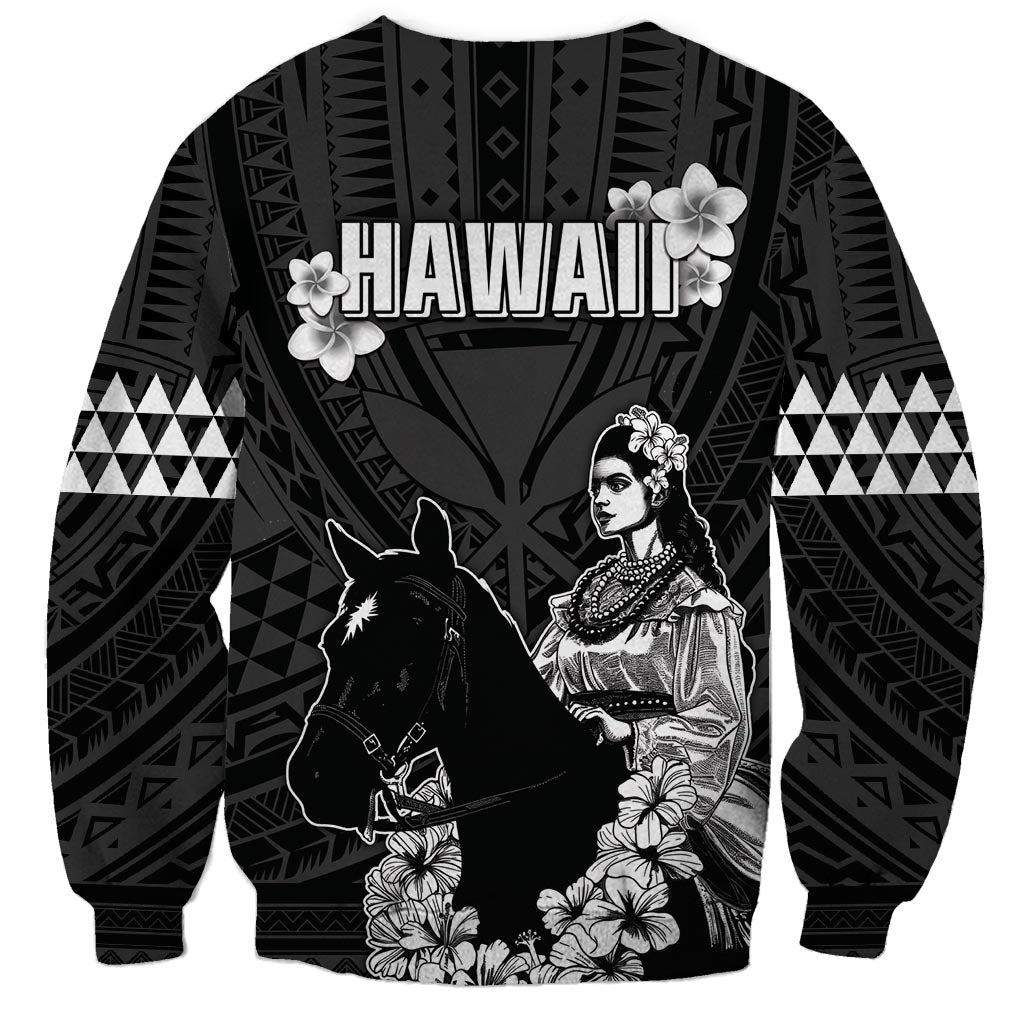 Hawaii King Kamehameha Day Parade Sweatshirt With Pa'u Riders Plumeria Kakau Tribal Pattern