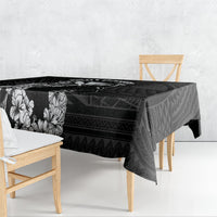 Hawaii King Kamehameha Day Parade Tablecloth With Pa'u Riders Plumeria Kakau Tribal Pattern
