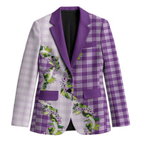 Violet Hawaii Palaka Blazer Maile Pikake Honohono Orchid Lei