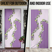 Violet Hawaii Palaka Door Cover Maile Pikake Honohono Orchid Lei LT05 - Polynesian Pride