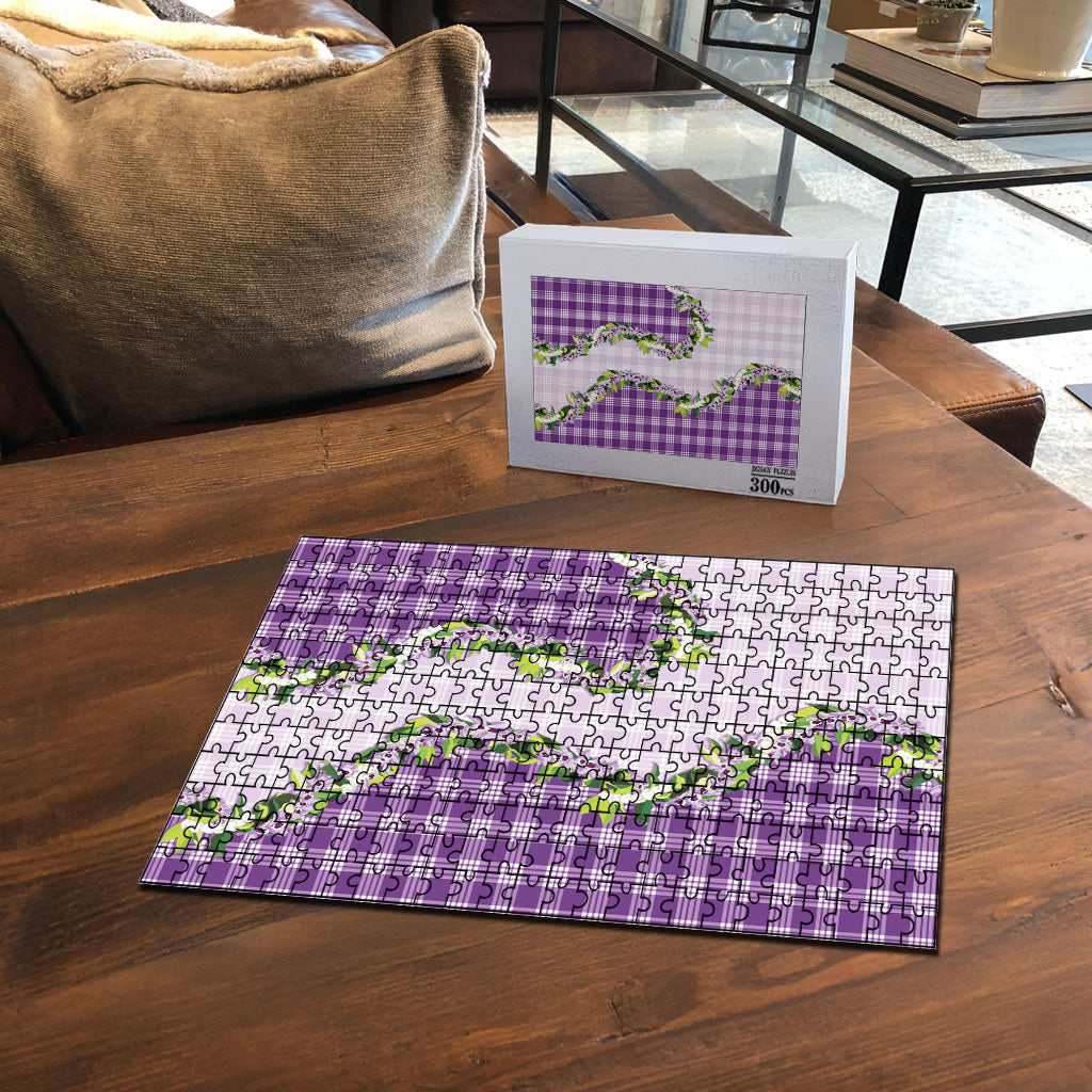 Violet Hawaii Palaka Puzzle Maile Pikake Honohono Orchid Lei LT05 - Polynesian Pride