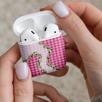 Pink Hawaii Palaka AirPods Case Maile Pikake Honohono Orchid Lei LT05 - Polynesian Pride