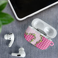 Pink Hawaii Palaka AirPods Case Maile Pikake Honohono Orchid Lei LT05 - Polynesian Pride