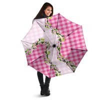 Pink Hawaii Palaka Umbrella Maile Pikake Honohono Orchid Lei