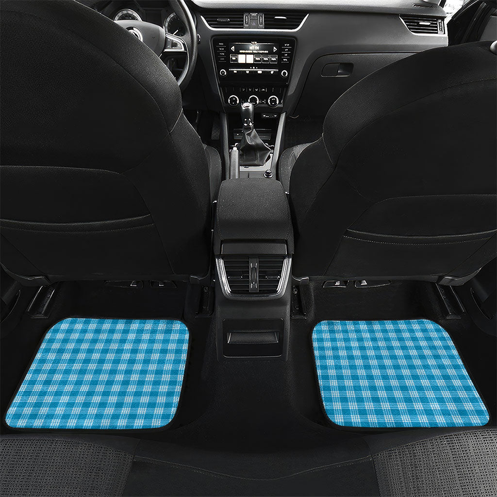 Blue Hawaii Palaka Car Mats Maile Pikake Honohono Orchid Lei