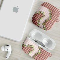 Mocha Hawaii Palaka AirPods Case Maile Pikake Honohono Orchid Lei LT05 - Polynesian Pride