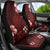 Hawaii Hibiscus With Oxblood Polynesian Pattern Car Seat Cover