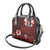 Hawaii Hibiscus With Oxblood Polynesian Pattern Shoulder Handbag