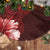 Hawaii Hibiscus With Oxblood Polynesian Pattern Tree Skirt