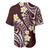 Plumeria With Oxblood Polynesian Tattoo Pattern Baseball Jersey