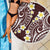 Plumeria With Oxblood Polynesian Tattoo Pattern Beach Blanket