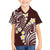 Plumeria With Oxblood Polynesian Tattoo Pattern Hawaiian Shirt