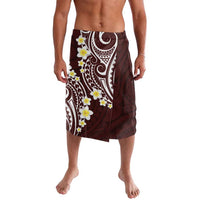 Plumeria With Oxblood Polynesian Tattoo Pattern Lavalava LT05 Red - Polynesian Pride