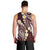 Plumeria With Oxblood Polynesian Tattoo Pattern Men Tank Top