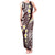 Plumeria With Oxblood Polynesian Tattoo Pattern Tank Maxi Dress