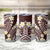 Plumeria With Oxblood Polynesian Tattoo Pattern Tumbler Cup