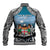 Personalised Happy 50th Fiji Day Baseball Jacket Forever Fiji With Tapa Tribal Pattern