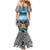 Personalised Happy 50th Fiji Day Family Matching Mermaid Dress and Hawaiian Shirt Forever Fiji With Tapa Tribal Pattern