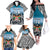 Personalised Happy 50th Fiji Day Family Matching Off The Shoulder Long Sleeve Dress and Hawaiian Shirt Forever Fiji With Tapa Tribal Pattern