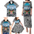 Personalised Happy 50th Fiji Day Family Matching Puletasi and Hawaiian Shirt Forever Fiji With Tapa Tribal Pattern