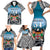 Personalised Happy 50th Fiji Day Family Matching Short Sleeve Bodycon Dress and Hawaiian Shirt Forever Fiji With Tapa Tribal Pattern