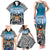 Personalised Happy 50th Fiji Day Family Matching Tank Maxi Dress and Hawaiian Shirt Forever Fiji With Tapa Tribal Pattern