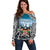 Personalised Happy 50th Fiji Day Off Shoulder Sweater Forever Fiji With Tapa Tribal Pattern