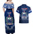 Samoa Rugby Couples Matching Off Shoulder Maxi Dress and Hawaiian Shirt World Cup 2023 Coat Of Arms With Polynesian Pattern LT05 - Polynesian Pride