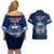 Samoa Rugby Couples Matching Off Shoulder Short Dress and Hawaiian Shirt World Cup 2023 Coat Of Arms With Polynesian Pattern LT05 - Polynesian Pride