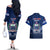 Samoa Rugby Couples Matching Off The Shoulder Long Sleeve Dress and Hawaiian Shirt World Cup 2023 Coat Of Arms With Polynesian Pattern LT05 - Polynesian Pride