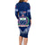 Samoa Rugby Family Matching Long Sleeve Bodycon Dress and Hawaiian Shirt World Cup 2023 Coat Of Arms With Polynesian Pattern LT05 - Polynesian Pride