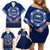 Samoa Rugby Family Matching Off Shoulder Short Dress and Hawaiian Shirt World Cup 2023 Coat Of Arms With Polynesian Pattern LT05 - Polynesian Pride