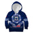 Samoa Rugby Kid Hoodie World Cup 2023 Coat Of Arms With Polynesian Pattern LT05 Hoodie Blue - Polynesian Pride