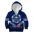 Samoa Rugby Kid Hoodie World Cup 2023 Coat Of Arms With Polynesian Pattern LT05 Zip Hoodie Blue - Polynesian Pride