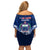 Samoa Rugby Off Shoulder Short Dress World Cup 2023 Coat Of Arms With Polynesian Pattern LT05 - Polynesian Pride