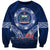 Samoa Rugby Sweatshirt World Cup 2023 Coat Of Arms With Polynesian Pattern LT05 Unisex Blue - Polynesian Pride