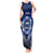 Samoa Rugby Tank Maxi Dress World Cup 2023 Coat Of Arms With Polynesian Pattern LT05 Women Blue - Polynesian Pride