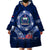 Samoa Rugby Wearable Blanket Hoodie World Cup 2023 Coat Of Arms With Polynesian Pattern LT05 - Polynesian Pride