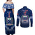 Custom Samoa Rugby Couples Matching Off Shoulder Maxi Dress and Long Sleeve Button Shirts World Cup 2023 Coat Of Arms With Polynesian Pattern LT05 - Polynesian Pride