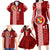 Tonga Rugby Family Matching Long Sleeve Bodycon Dress and Hawaiian Shirt World Cup 2023 Coat Of Arms Ngatu Pattern LT05 - Polynesian Pride