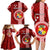 Tonga Rugby Family Matching Long Sleeve Bodycon Dress and Hawaiian Shirt World Cup 2023 Coat Of Arms Ngatu Pattern LT05 - Polynesian Pride