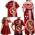 Tonga Rugby Family Matching Off Shoulder Long Sleeve Dress and Hawaiian Shirt World Cup 2023 Coat Of Arms Ngatu Pattern LT05 - Polynesian Pride