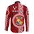 Tonga Rugby Family Matching Puletasi Dress and Hawaiian Shirt World Cup 2023 Coat Of Arms Ngatu Pattern LT05 - Polynesian Pride