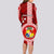 Tonga Rugby Long Sleeve Bodycon Dress World Cup 2023 Coat Of Arms Ngatu Pattern LT05 - Polynesian Pride